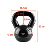 Kettlebell Hantla Żeliwna Pokryta Winylem Do Ćwiczeń Treningu Siłowego 12kg