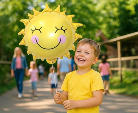 Balon Foliowy Słońce Na Przyjęcie Urodziny Dla Dziecka Na Hel 52x52 cm