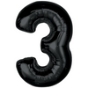 Balon Foliowy Dekoracja Na Urodziny Rocznice Jubileusze Cyfra 3 GODAN 92 cm