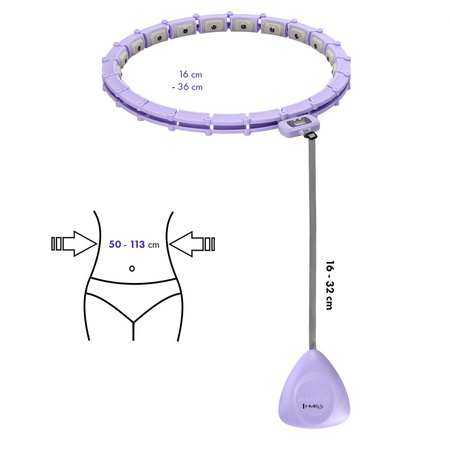 HMS Hula Hop Odchudzające Z Wypustkami i Obciążnikiem