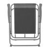 Krzesła Ogrodowe Na Taras Balkon Składane Kempingowe Szare Zestaw 4 szt.