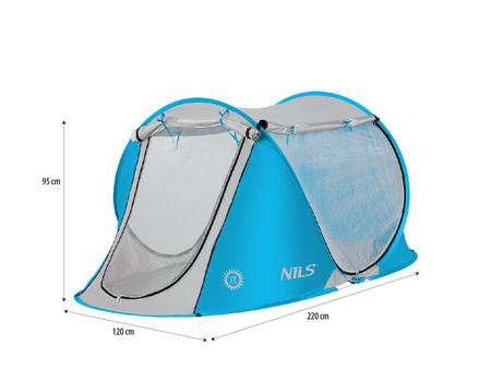 NILS Namiot Plażowy Wodoodporny Samorozkładany + Filtr UV