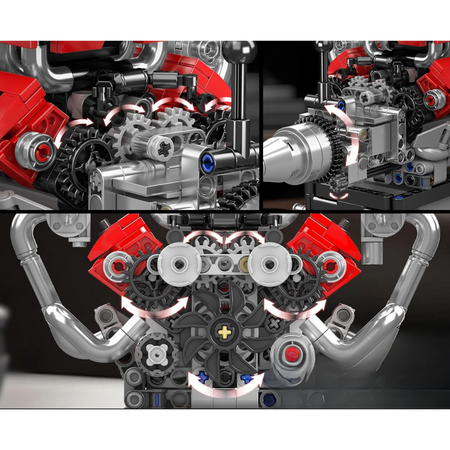 Zestaw Klocki Konstrukcyjne Silnik Samochodowy V8 750 el. Na Prezent MOULD KING