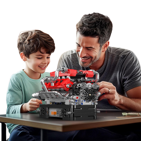 Zestaw Klocki Konstrukcyjne Silnik Samochodowy V8 750 el. Na Prezent MOULD KING