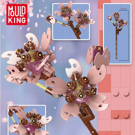 Mould King Klocki Konstrukcyjne Japoński Kwiat Wiśni 108 Elementów