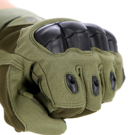 NILS Zielone Rękawice Taktyczne Ochronne Kampingowe Survivalowe