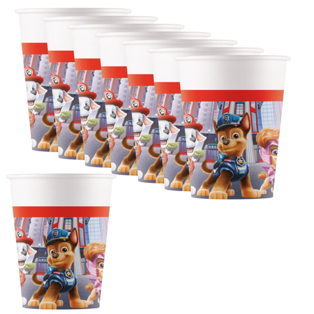 Kubeczki Papierowe Ozdobne Na Przyjęcie Urodziny 200 ml Psi Patrol 8 szt.