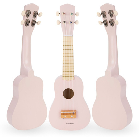 MAMABRUM Drewniana Gitara UKULELE Dla Dziecka 4 Struny