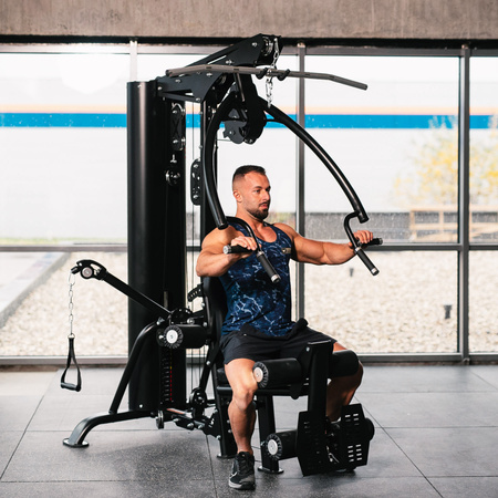 Atlas Do Ćwiczeń Domowa Siłownia Z Ławką Regulowane Ramiona + Stos HMS