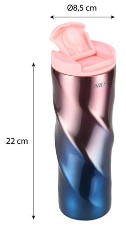 Kubek Termiczny Termos Turystyczny Stalowy Butelka Na Kawę Herbatę 500 ml