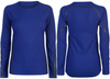 T-shirt Koszulka Sportowa Damska Z Długim Rękawem Niebieska ADIDAS