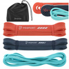 Zestaw 3 Gum Oporowych Power Band Do Ćwiczeń Fitness Treningu + Pokrowiec