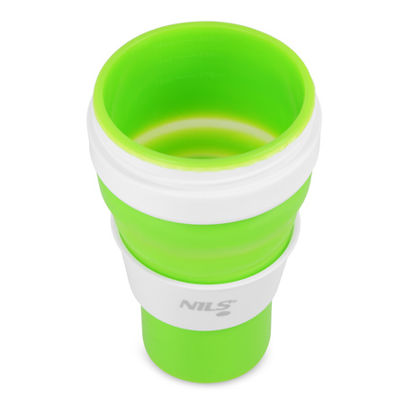 Kubek Silikonowy Składany Turystyczny Podróżny Kompaktowy 600 ml NILS