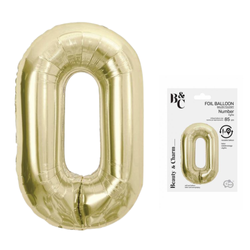 Balon Foliowy Na Urodziny Rocznicę Dekoracja Cyfra 0 85 cm Na Hel GODAN