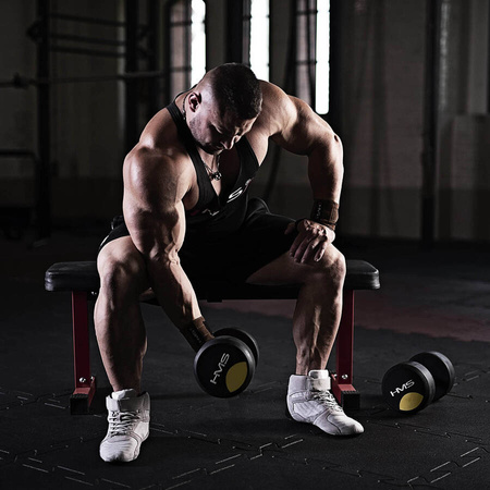 Zestaw 2x Hantla Hantelka Ciężarek Gumowany Chromowany Do Ćwiczeń 12 kg