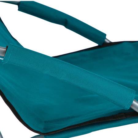 NILS Leżak Plażowy Ogrodowy Składany Fotel Turystyczny + Pokrowiec