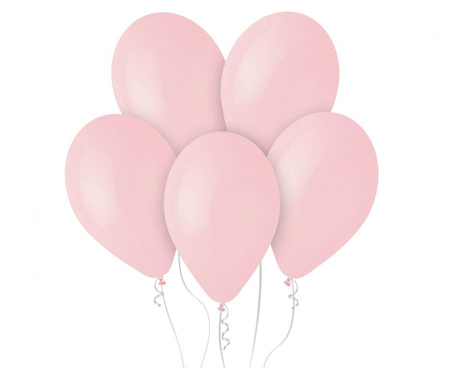 Balony Klasyczne Pastelowe Różowe Lateksowe Na Urodziny GEMAR 12" 200 szt.