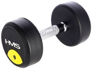 HMS Hantla Ciężarek Gumowany Chromowany 9 kg