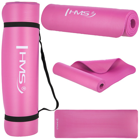 Mata Do Ćwiczeń Fitness Jogi Aerobiku Gimnastyczna Gruba Karimata 1 cm HMS