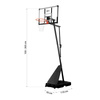Kosz Do Koszykówki Regulowany Ogrodowy Tablica Obręcz Siatka + Stojak NILS