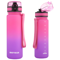 Butelka Sportowa Bidon Na Wodę Z Miarką Tritanowa Z Ustnikiem 500 ml METEOR