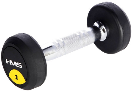 Hantle Ciężarki Gumowane Chromowane Do Ćwiczeń Fitness Treningu 2x2 kg