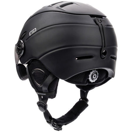 Kask Narciarski Z Szybą Snowboardowy Regulowany METEOR