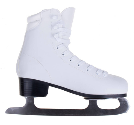 Łyżwy Figurowe Damskie Klasyczne Sznurowane Białe VIVO
