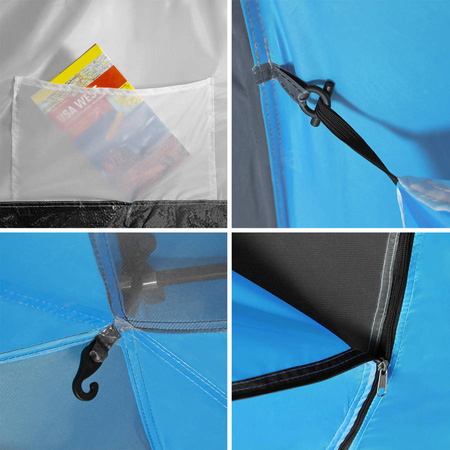 Duży Namiot Turystyczny 6 Osobowy Wodoodporny