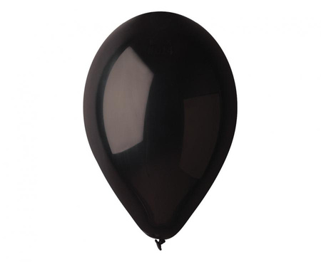 Balony Lateksowe Pastelowe Czarne Na Urodziny Ślub Wesele 12" - 100 szt.