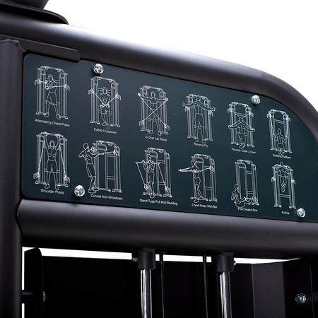 Atlas Wielofunkcyjny Urządzenie Do Ćwiczeń Dwa Wyciągi Semi Commercial HMS