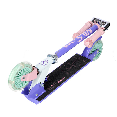 NILS Hulajnoga Miejska Klasyczna Składana Koła LED 120 mm