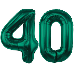 Balony Foliowe Cyfry Na 40 Urodziny Dekoracja Na Rocznicę 85 cm Zielone