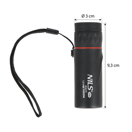 NILS Kompaktowy Monokular Mini Luneta Lornetka BAK-4 Survivalowa W Pokrowcu