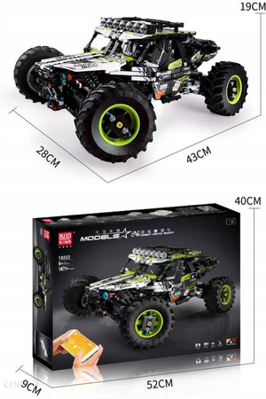 Zestaw Klocki Konstrukcyjne Samochód Terenowy Buggy 1890 Elementów MOULD KING