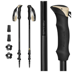 Kije Trekkingowe Regulowane Składane W Góry Turystyczne 105-135 cm SPOKEY