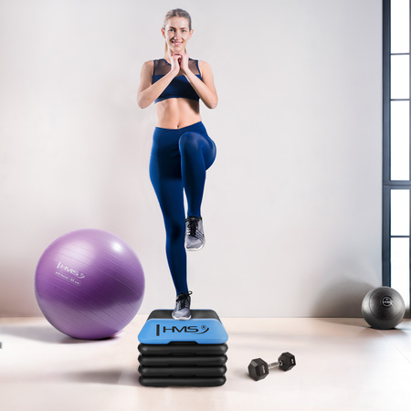 Mini Step Do Ćwiczeń Treningu Fitness Aerobiku Regulowana Wysokość 5 Stopniowy HMS