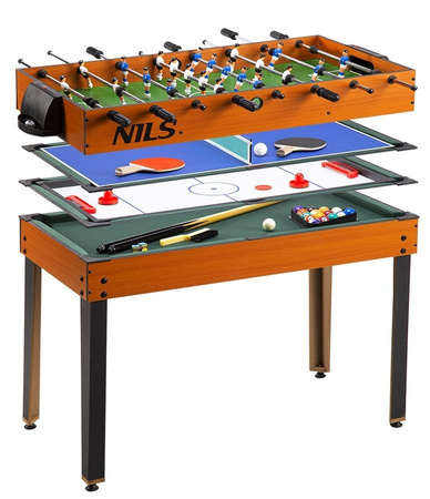 Wielofunkcyjny Stół 4w1 Piłkarzyki Ping Pong Cymbergaj Bilard Dla Dzieci