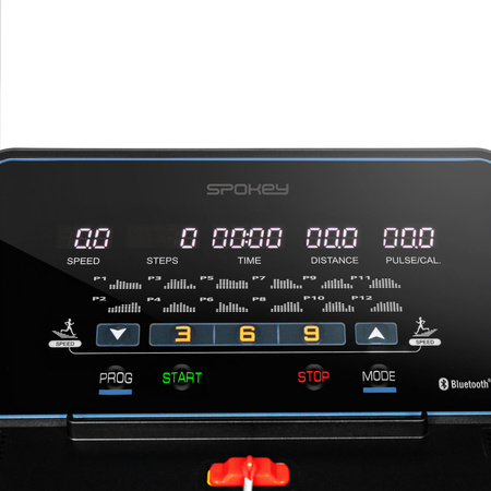 Bieżnia Elektryczna Z Poręczami Do Ćwiczeń Cardio 8 km/h Do 110 kg SPOKEY