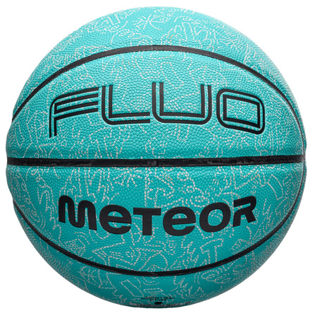 METEOR Piłka Do Koszykówki Fluorescencyjna Świecąca Rozmiar 7 + Pompka