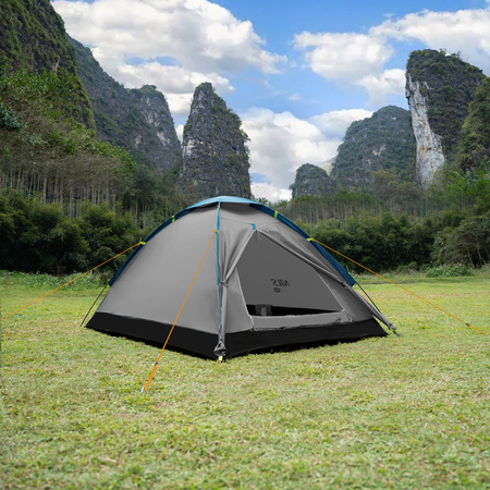 Namiot Turystyczny Kempingowy 2 Osobowy Wodoodporny Filtr UV + Pokrowiec