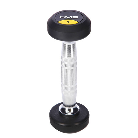 Hantla Hantelka Ciężarek Gumowany Chromowany Do Ćwiczeń Fitness HMS 1 kg