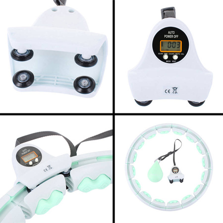 HMS Hula Hop Odchudzające Z Obciążeniem i Licznikiem + Pas