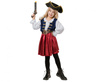 Piratka Strój Kostium Przebranie Sukienka + Kapelusz Na Halloween Karnawał