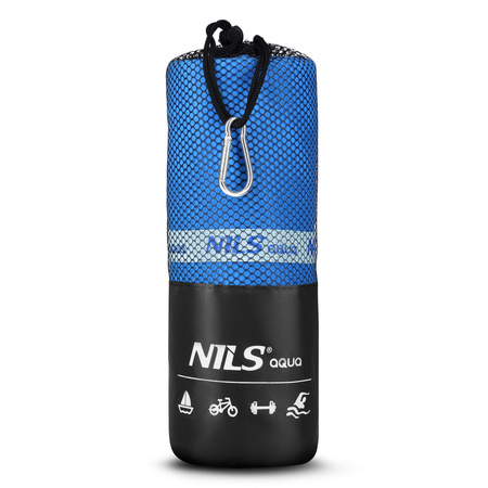 Duży Ręcznik Szybkoschnący Z Mikrofibry Plażowy 180x100 cm + Zawieszka NILS