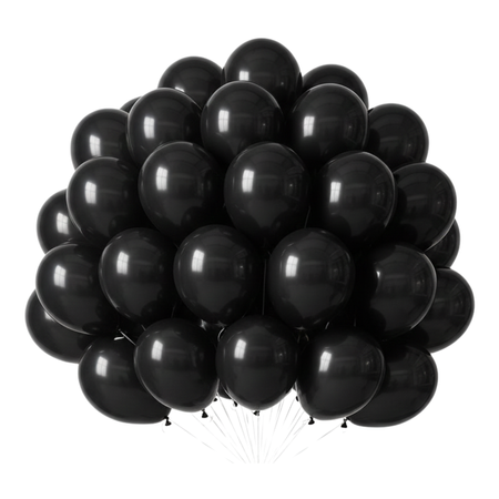 Balony Lateksowe Pastelowe Czarne Na Urodziny Ślub Przyjęcie 5" 200 szt.
