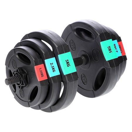 HMS Zestaw Sztanga Sztangielki Regulowane 62 kg