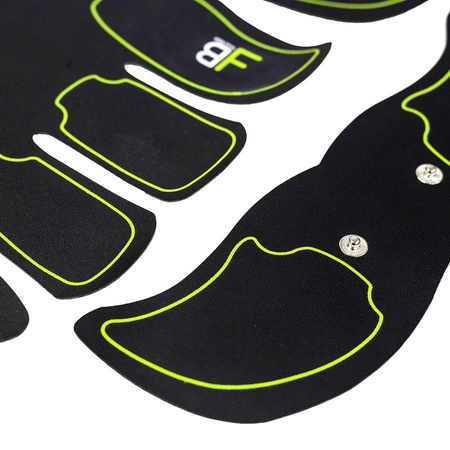 Elektrostymulator Stymulator Masażer Mięśni Brzucha + Wymienne Żelowe Naklejki Motylki 4 szt