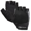 Rękawiczki Rowerowe Kolarskie Krótkie Na Rzep Bez Palców Czarne METEOR