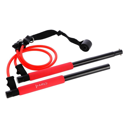 HMS Drążek Do Ćwiczeń Fitness Treningu Pilates + Gumy Oporowe